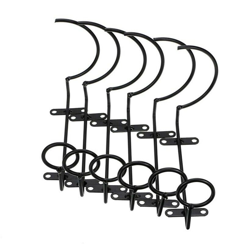 3Pcs Wrought Iron Wine Rack Wall Hanging Wine Holder with Screw Bottle DisplayS1