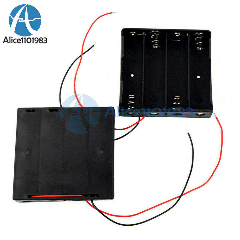 Battery Holder Box Case DIY For Battery Packs with Wire For 4x 18650 Cells Cases