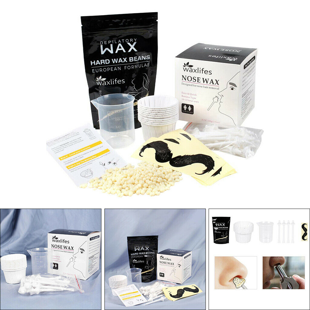 Skin Friendly Gentle yet Painless Professional Nose Wax Kit for Lips Nose