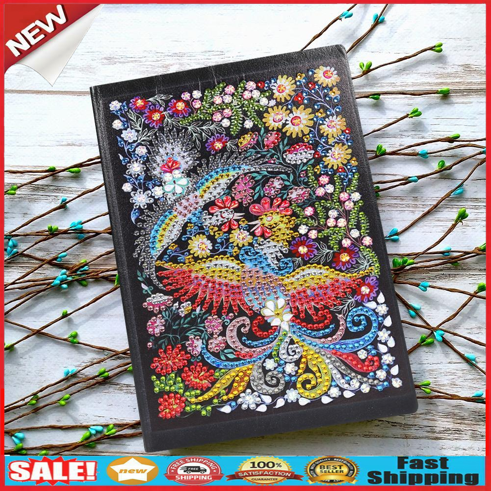 DIY Phoenix Special Shaped Diamond Painting 50 Pages A5 Notepad Notebook @