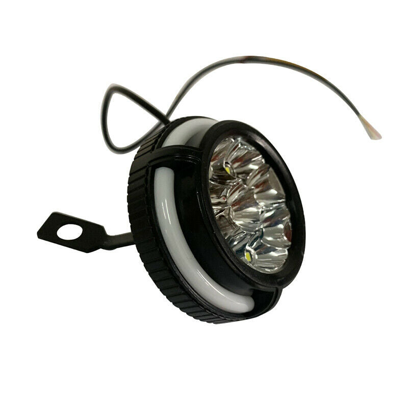 2PCS Blue Aperture 12V Motorcycle 9LED Brake Turn Signal Lamp Mirror Indicators
