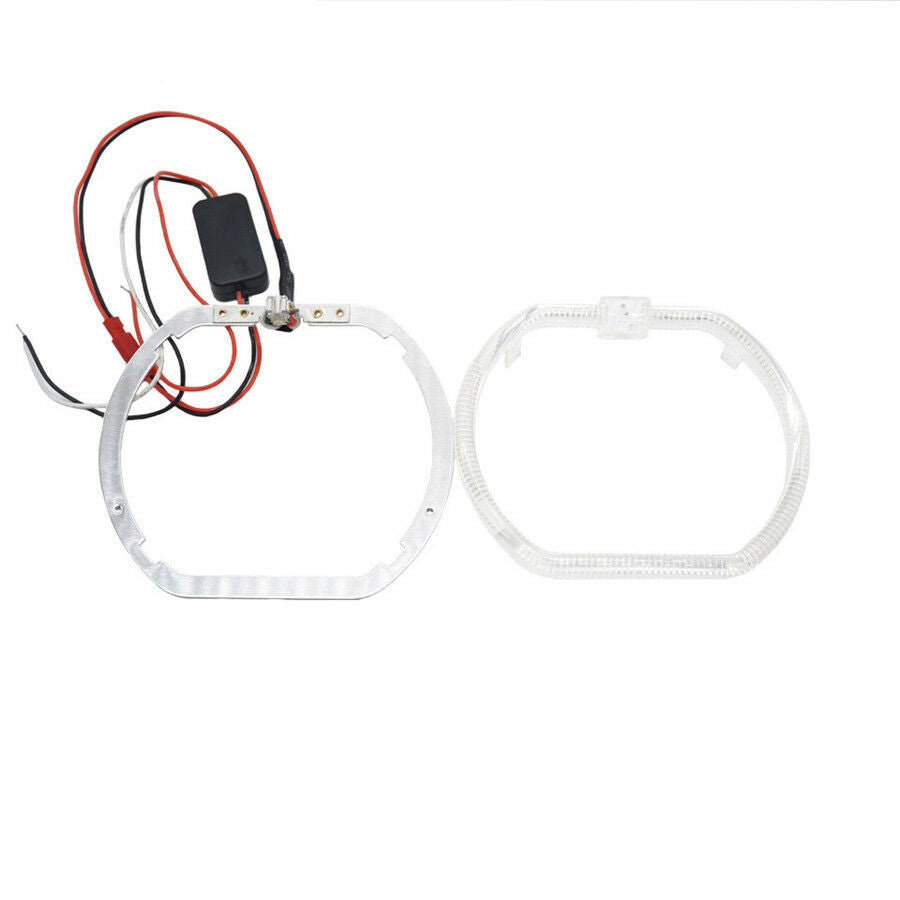 2Pcs 2.5" Square LED Day Running Angel Eyes White DRL LED Angel Eyes Halo Lights