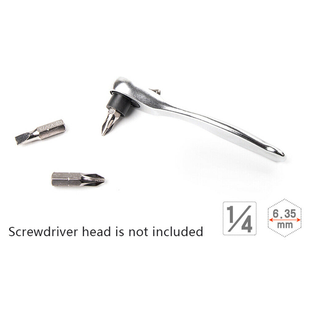 Mini 1/4" 72T Ratchet Hexagon Wrench Quick Relea Socket wrench Tool  HFYXAU Tt