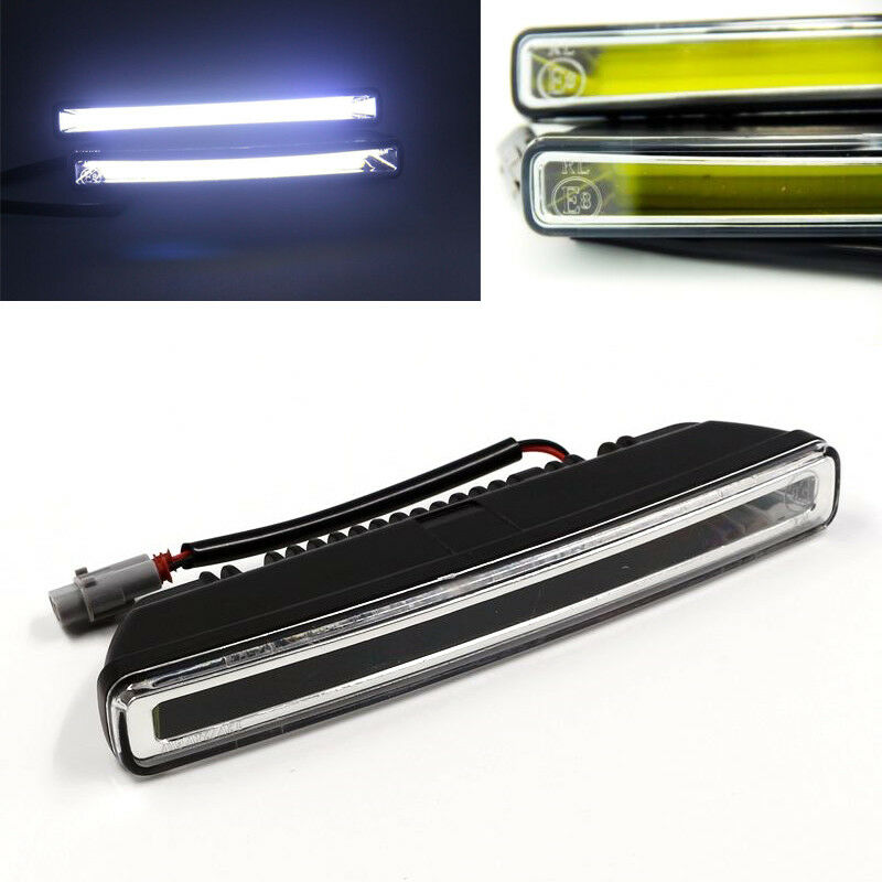 2Pcs Super Bright Car 20W COB 6000K Xenon White LED Light DRL Driving Fog Lamps