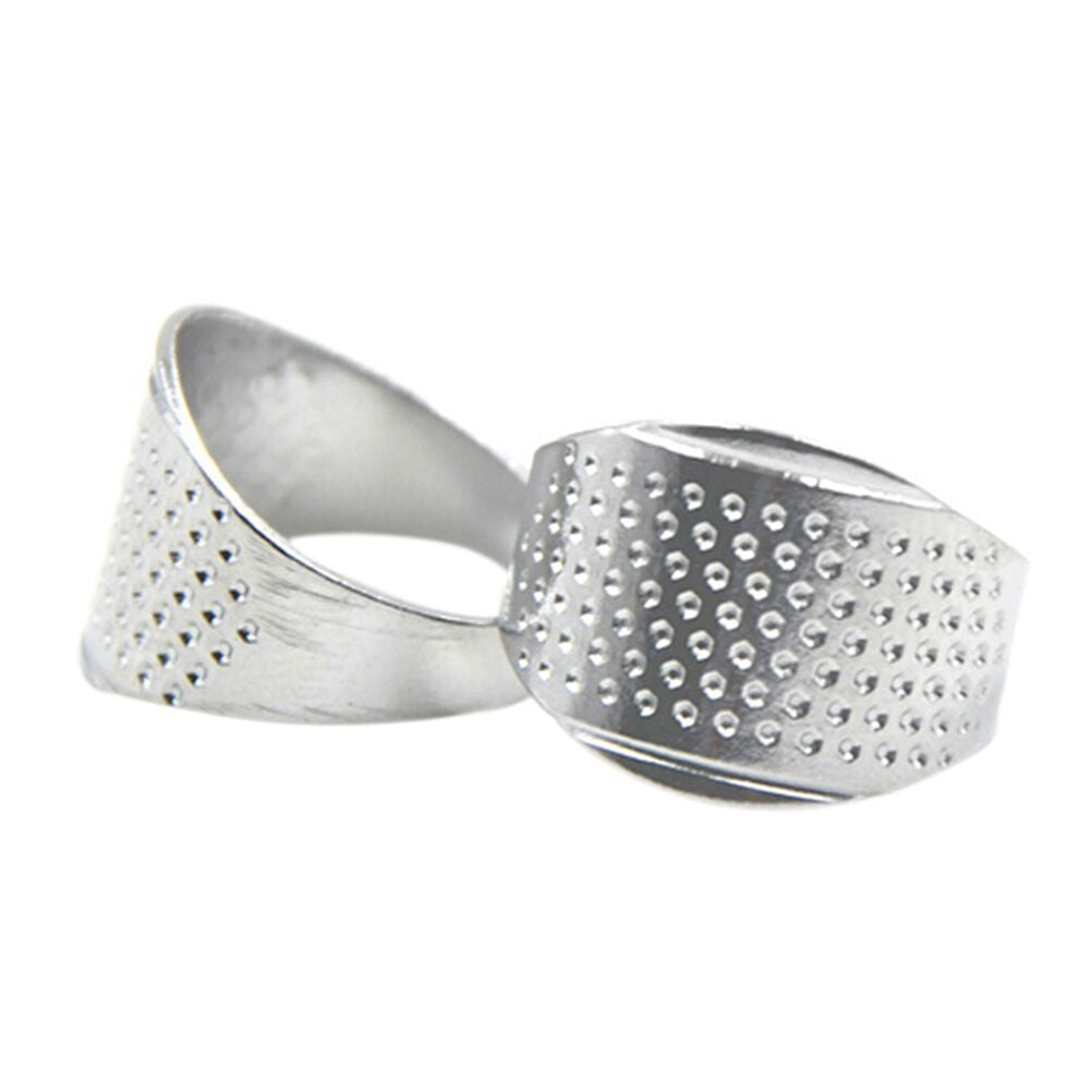 10X Thimble Sewing Quilting Metal Thimble Ring DIY Leather Finger Protector Qx