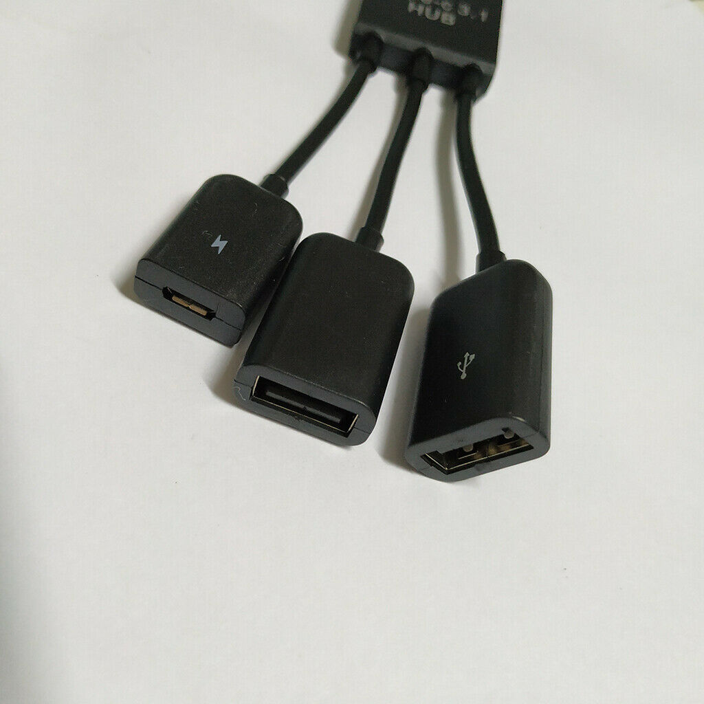 Type C OTG Micro USB Charge HUB Cable For  S9 Oneplus Phones