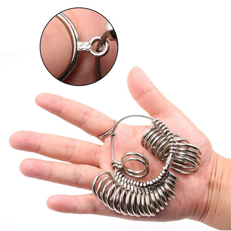 size stainless steel ring stick measuring hammer jewellry tool setDD