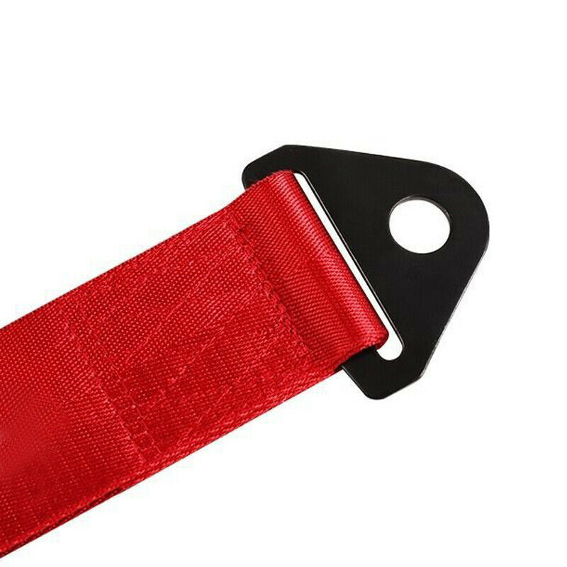 1PCS Racing Car Universal High Strength Red Nylon Trailer Tow Ropes Strap Tow