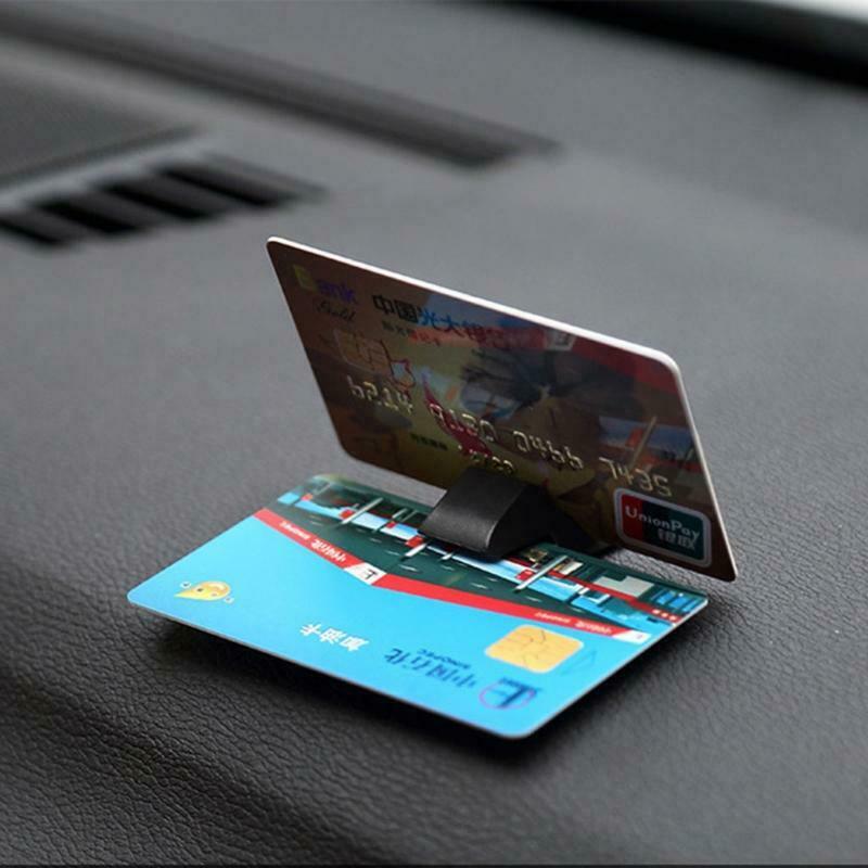 1 Pack Office Desktop Card Slot Fixed Clip Portable Car Parking Card Clamp Desk