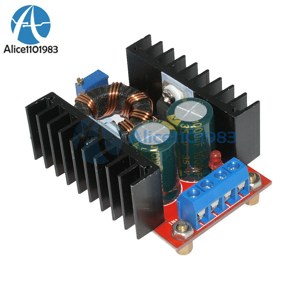 2PCS 150W DC-DC Boost Converter 10V-32V to 12-35V 6A Step Up Power supply Module