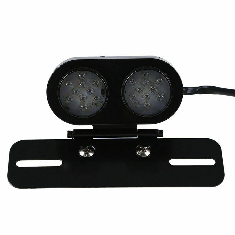 Motorcycle License Plate Holder Rear Brake Stop Tail Light LED Universal Fit BMW