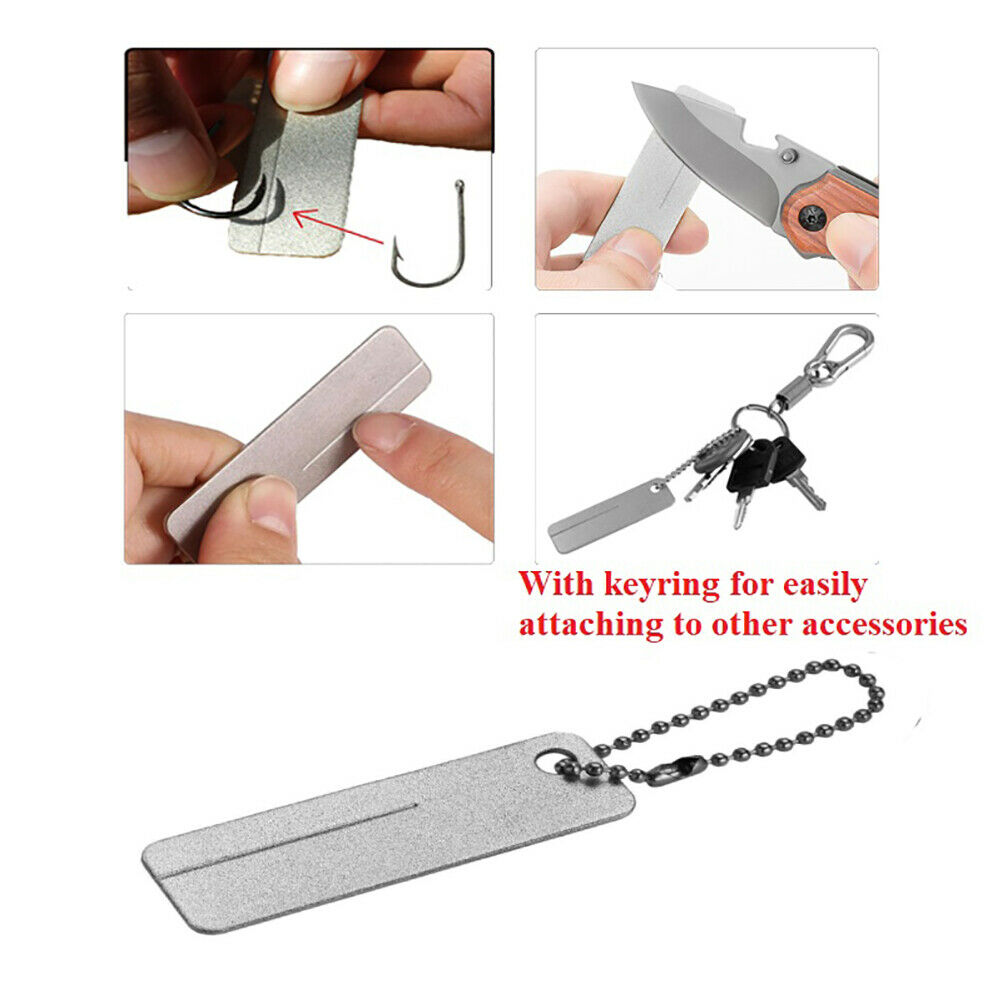 Sharpening Stone Ceramic Whetstone Portable Multi-function for Camping Fishing