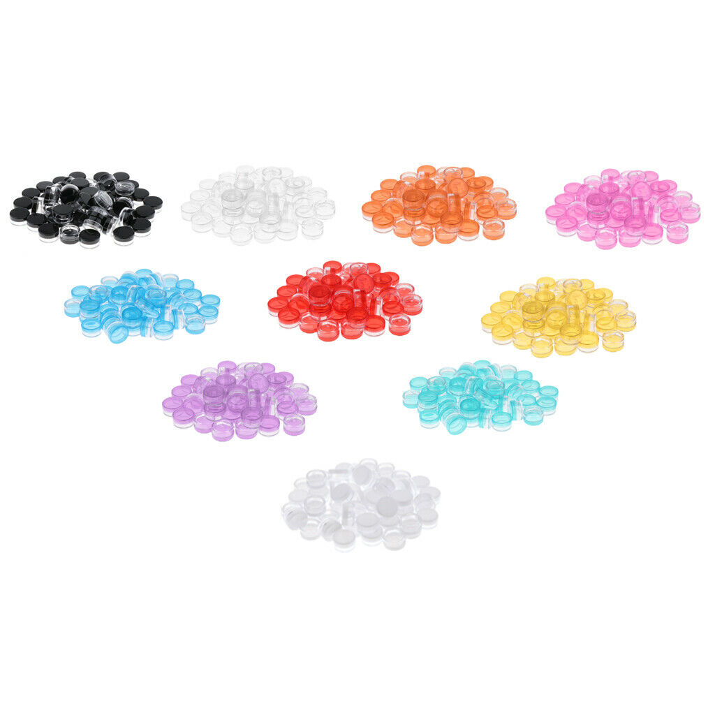 50x Makeup Eyeshadow Jars Pots Portable Powder Lip Balm Cosmetic Case 5g