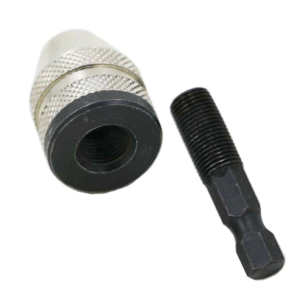 Power Drill Parts 1/4 Inch Hex Shank Keyless Drill Chuck Quick Change Bit Driver