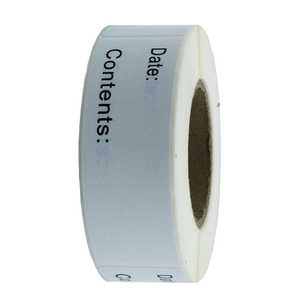 125Sheets Freezer Labels Stickers Paper Self-Adhesive Date Mark Labels DIY