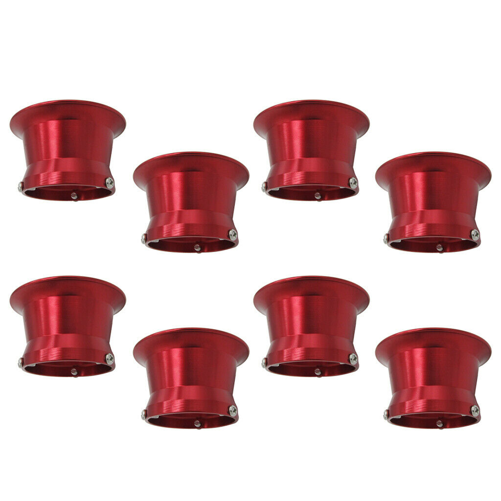 8pcs 50mm Air Filter Interface Cup for 24/26/28/30mm Motorcycle Carb Red