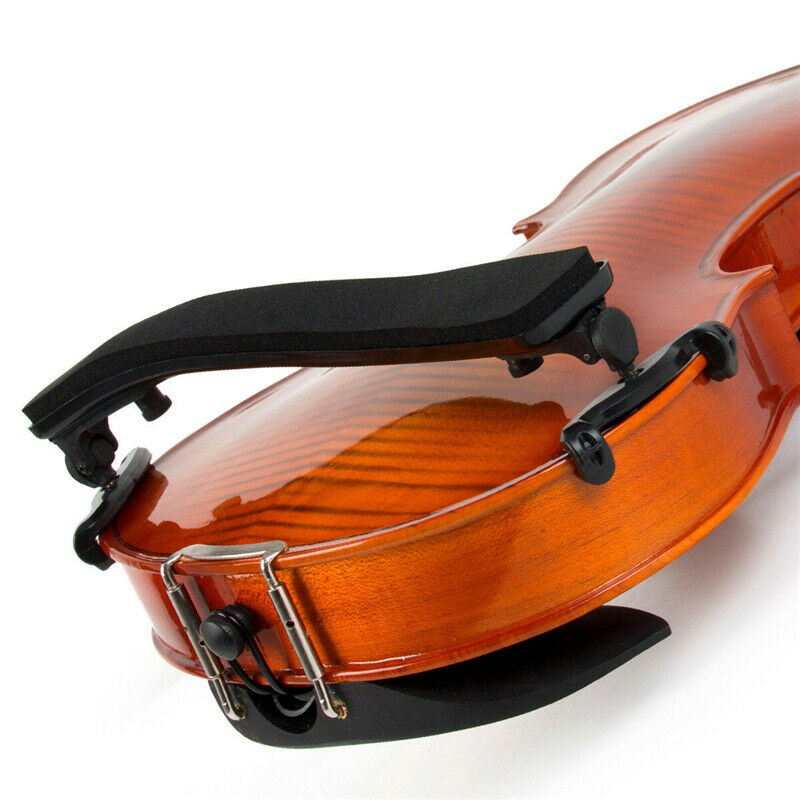 Adjustable Violin Shoulder Rest Pad Supporter Size 3/4 4/4 Height Angle Black