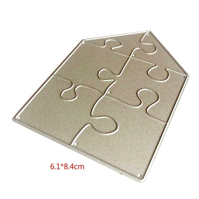 Trapezoid 6-Piece Puzzle Carbon Steel Cutting Dies DIY Scrapbooking Photo Album