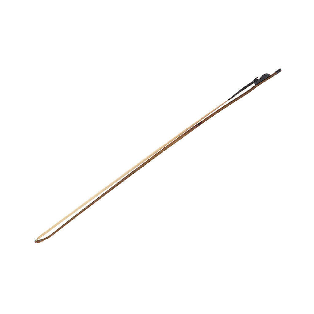 Chinese Erhu Bow Violin Bow Natural Bamboo&White Horsetail Hair Wood Color