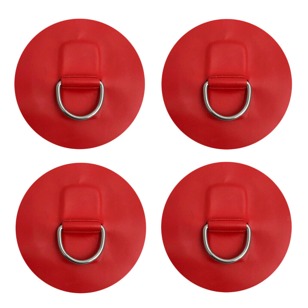 8pcs D- Pad PVC Patch Shock Cord for Kayak Canoes Kit Inflatable Boat