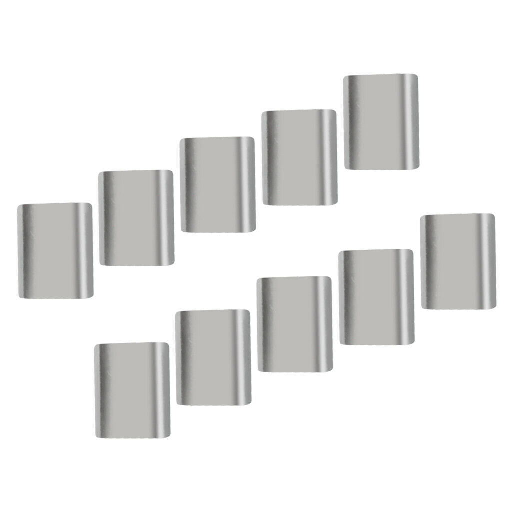 20Pcs Aluminium Steel Wire Rope Cable Ferrules Crimping Loop Sleeves 6/8mm