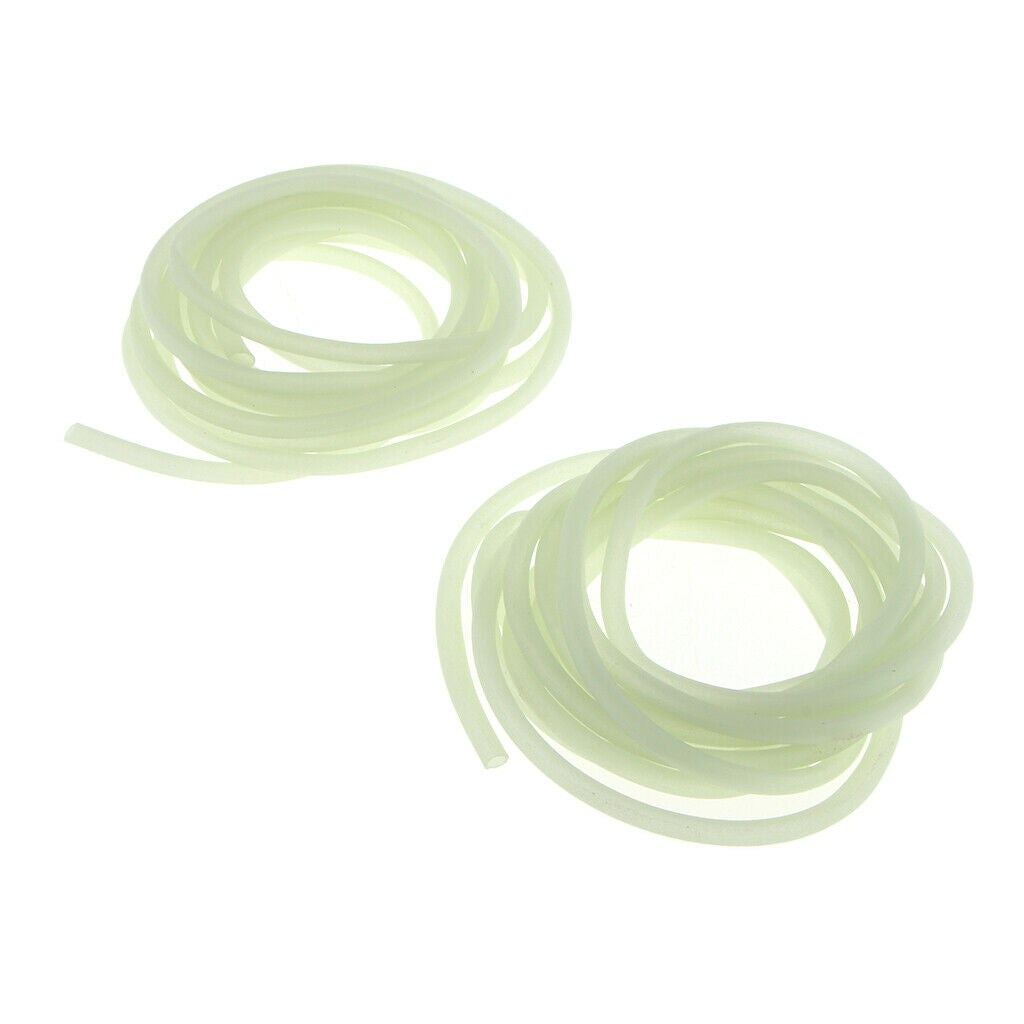 2pcs Fishing Light Tube Tubing Glow In Dark Saltwater Fishing Rig Lures