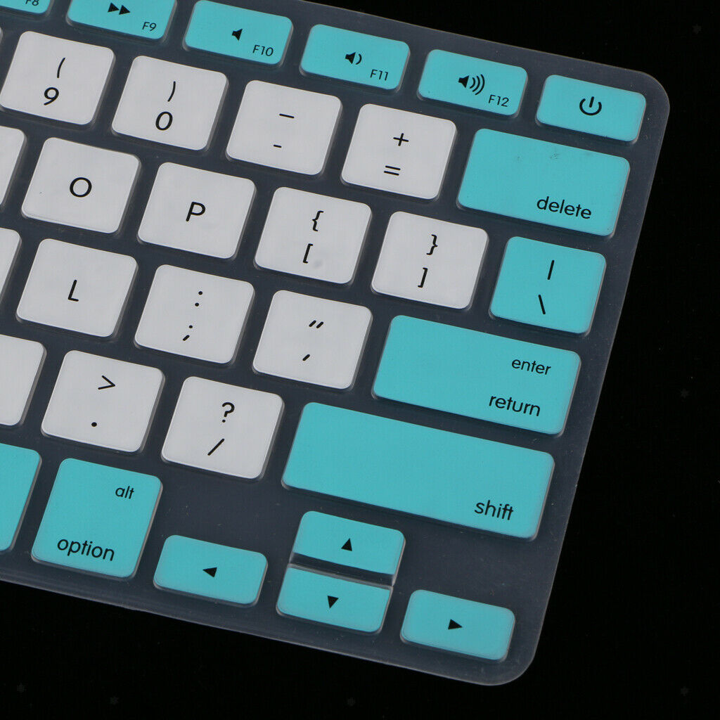 Rubber Keyboard Protective Cover for Macbook Air Pro 13 15 17'' Retina Blue