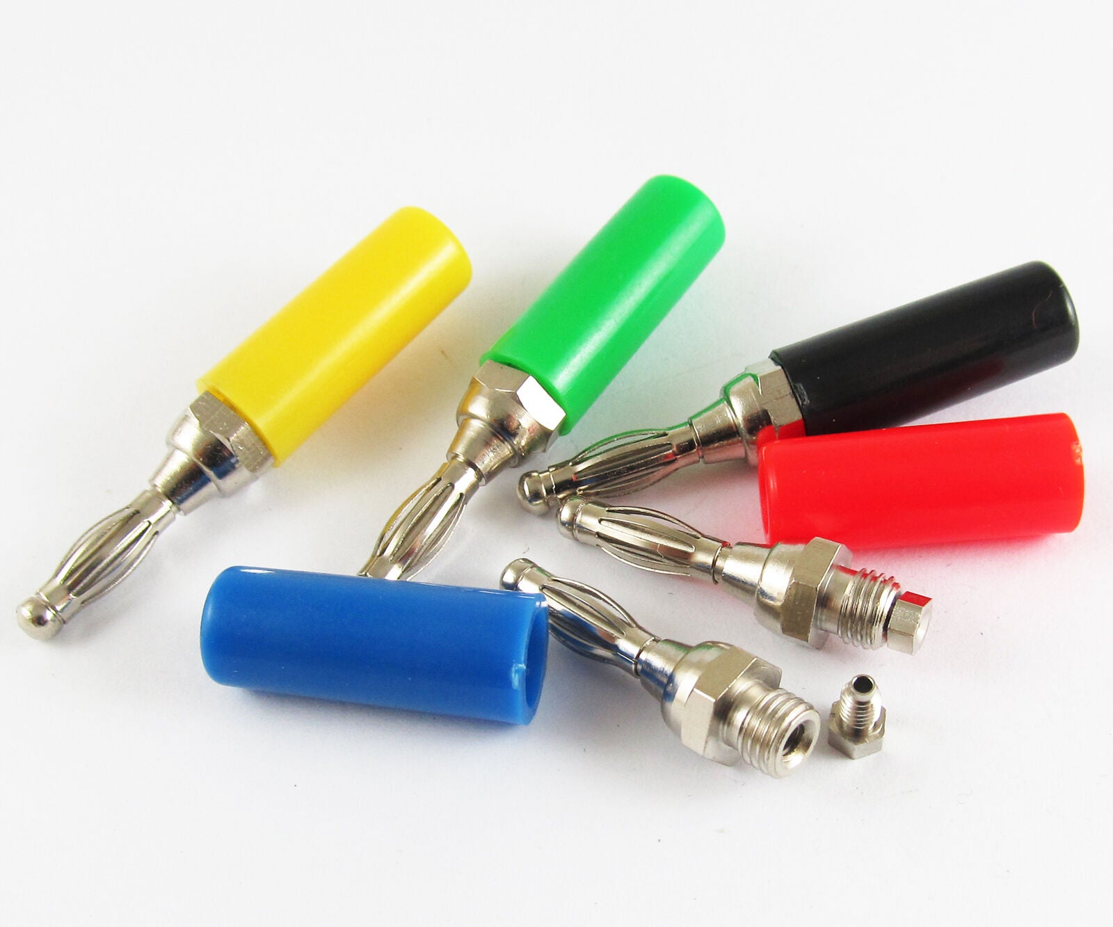 20sets 4mm  5colors Lantern Speaker Wire Cable Banana Plug Solder & Free Solder
