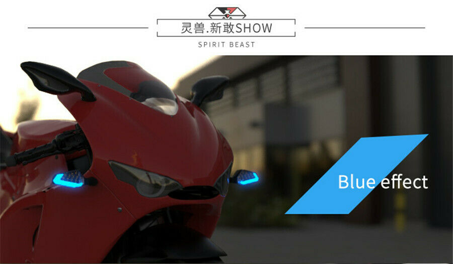 1 Pair 22 High-bright LED Blue Daytime Warning Light + Yellow Turn Signal Light