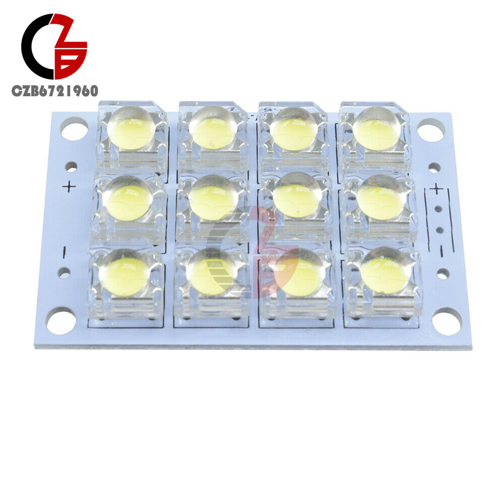 200mA DC 3V-5V 12-LED Super Bright White Piranha LED board Night LED Lights Lamp