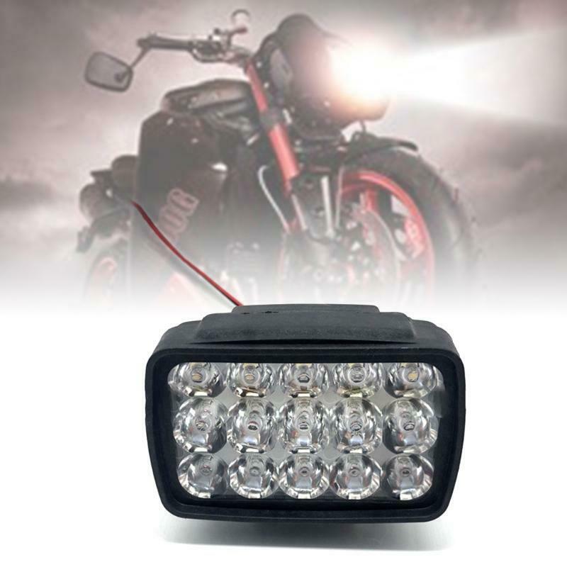 Motorcycle Headlights DC 12V 15LED Waterproof Spot Light High-brightness Lamp