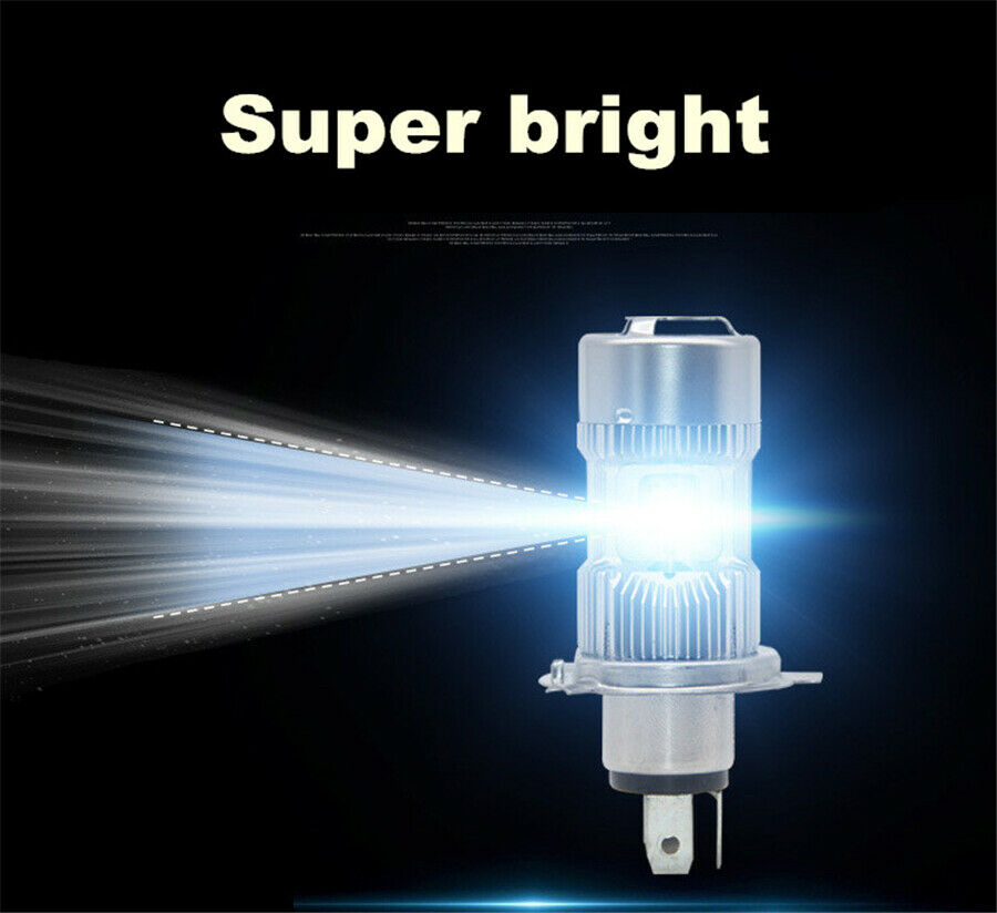 1Set H4 9003 HB2 Hi-Lo Beam Car LED Headlight Bulbs 25W + 25W 4400LM 6000K DC12V