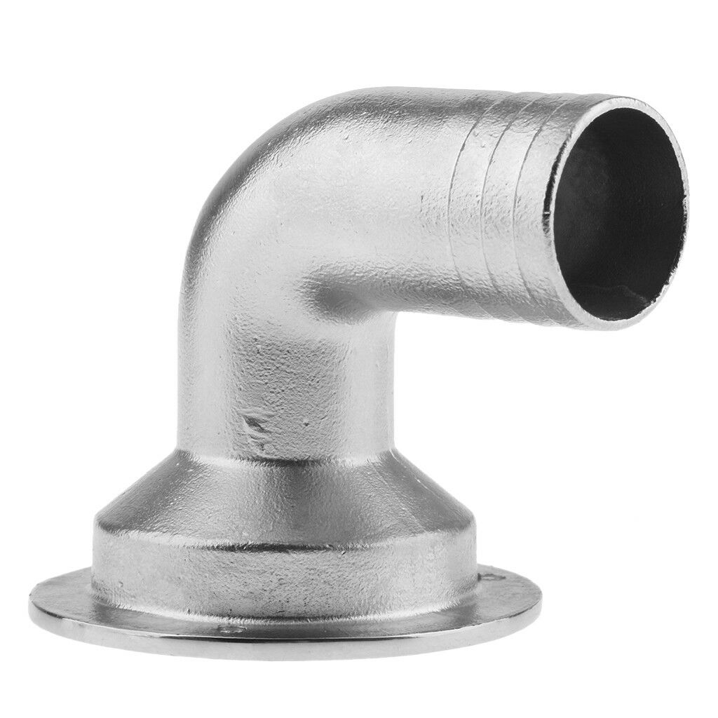 38mm Marine Boat Deck Drain 90 Degree Heavy Duty Stainless Steel Accessory
