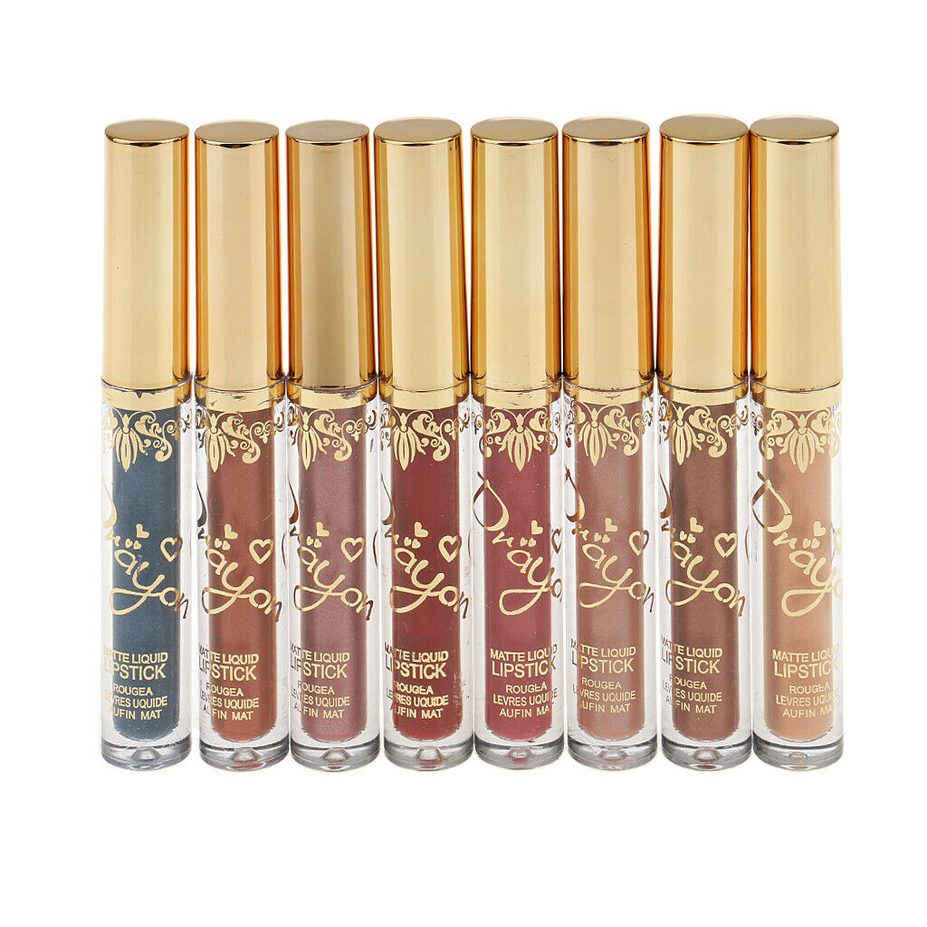 16 Colors Long Lasting Matte Metal Lipstick Liquid Pencil Lip Gloss Makeup