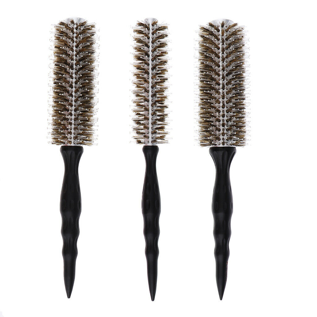 Bristle Round Styling Hair Brush Hair Blow Dryer & Curling Roll Hairbrush L
