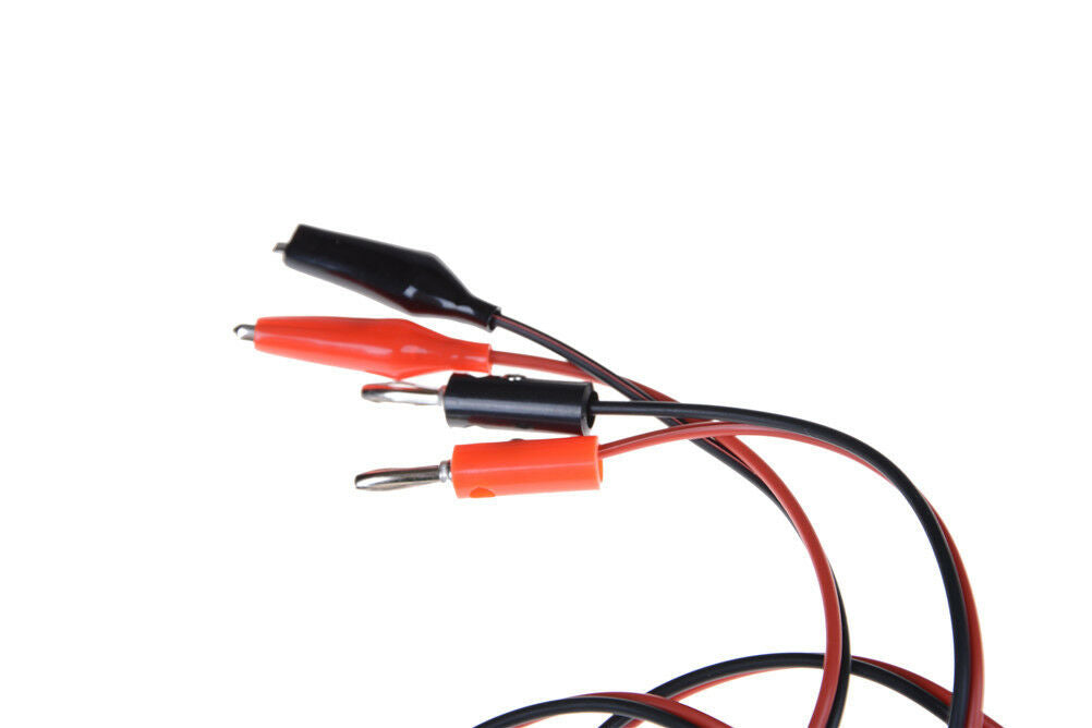 Hot 1m Long Red Alligator Clip to Banana Plug Probe Cable Test Lead HGBEB Rf