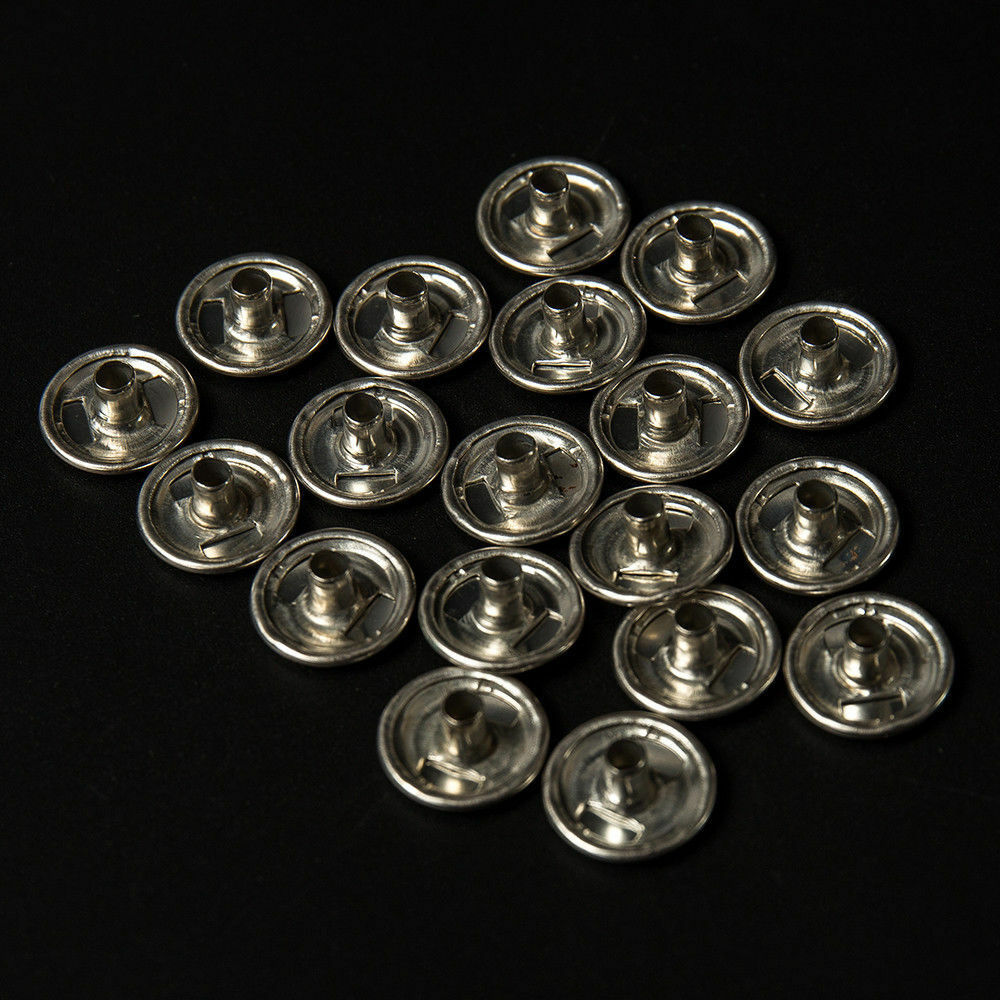 62PCS Stainless Steel Boat Marine Canvas Fabric Snap Cover Button  Socket Kit