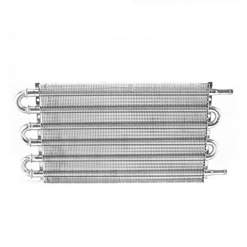 Universal Car Air Condenser Radiator AFT 6 Row Oil Cooler Fin Pipe Belt CondB1L6