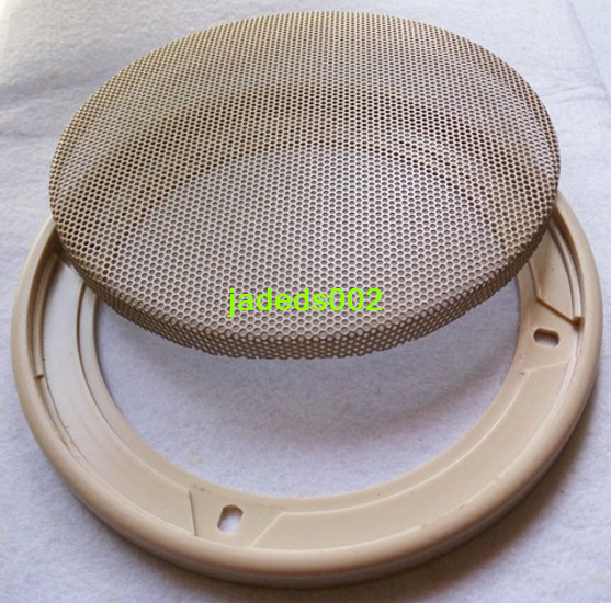 1pcs 5"inch beige car speaker grille HiFi Audio net cover Decorative circle DIY