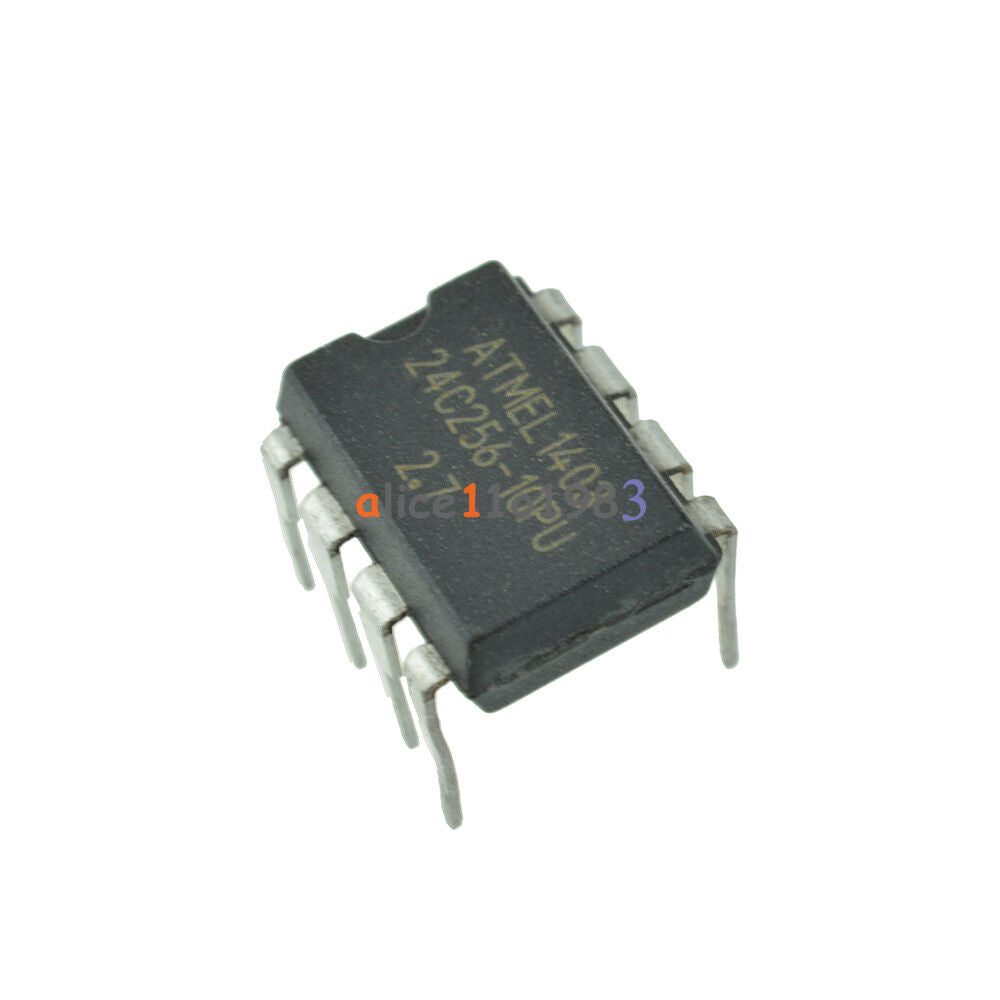 10PCS AT24C256-10PU-2.7 DIP-8 24C256 PU27 2-Wire Serial EEPROM GOOD QUALIITY