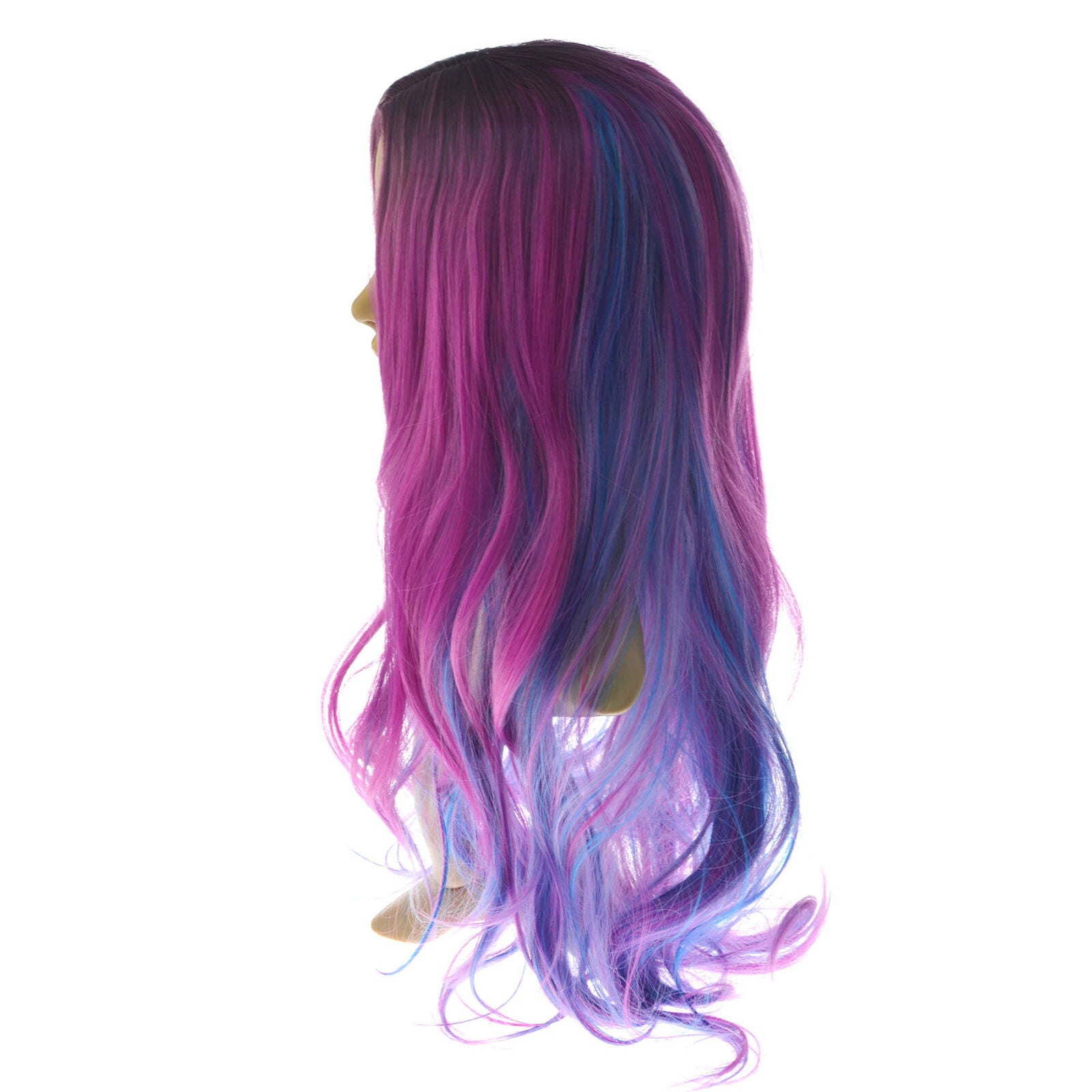 For Inspired by Descendants 3 Girls Audrey Wig Red Blue Long Curly Halloween Wig