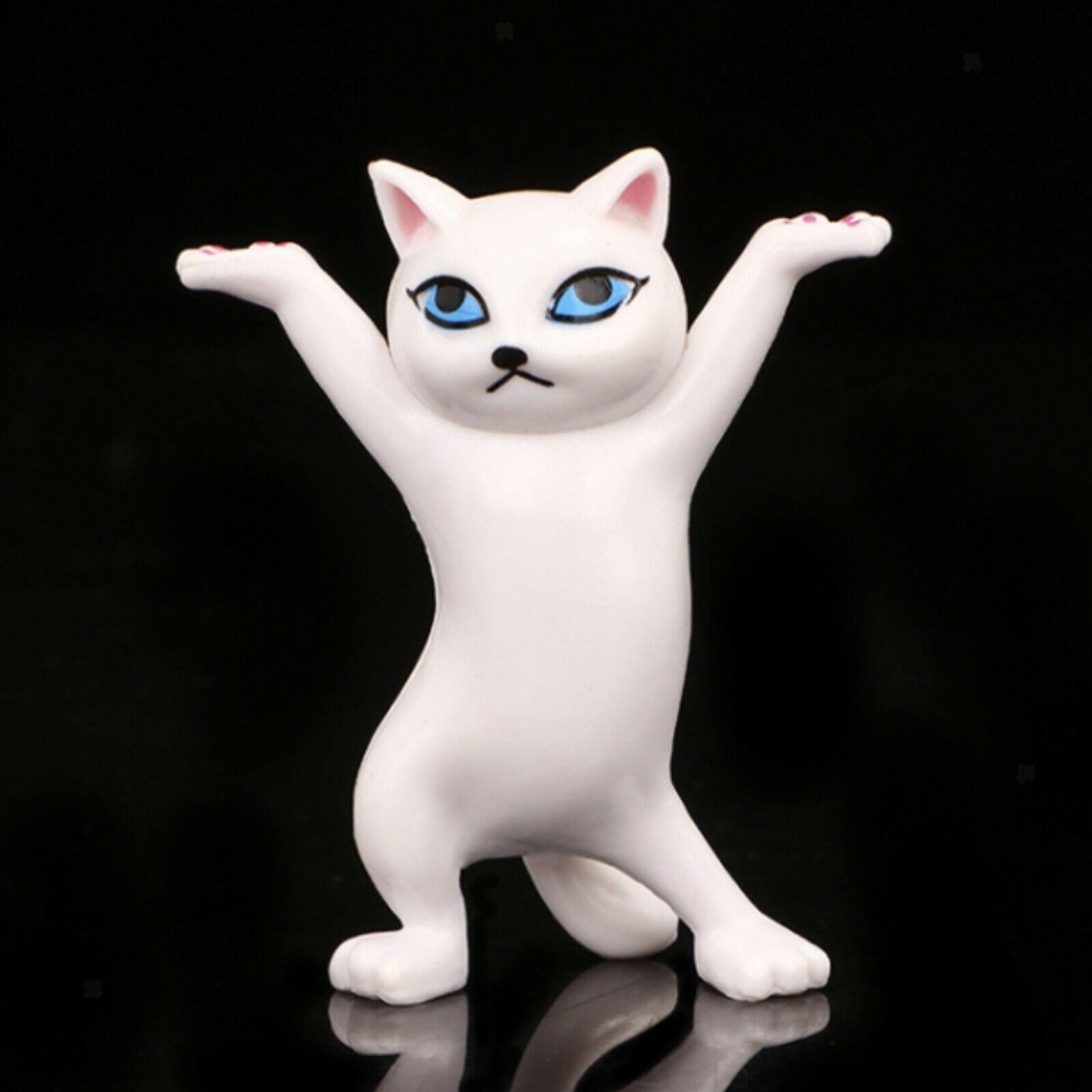 Set of 5 Cat Pen Ornament Kitty Bracket Funny Gift Office Desktop Decoration