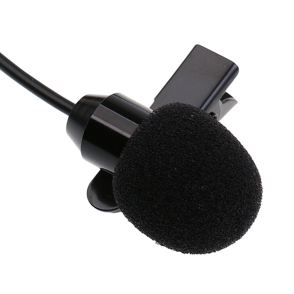 Lavalier Clip-on Instruments Microphone Condenser Mic+5pcs Microphone Foam