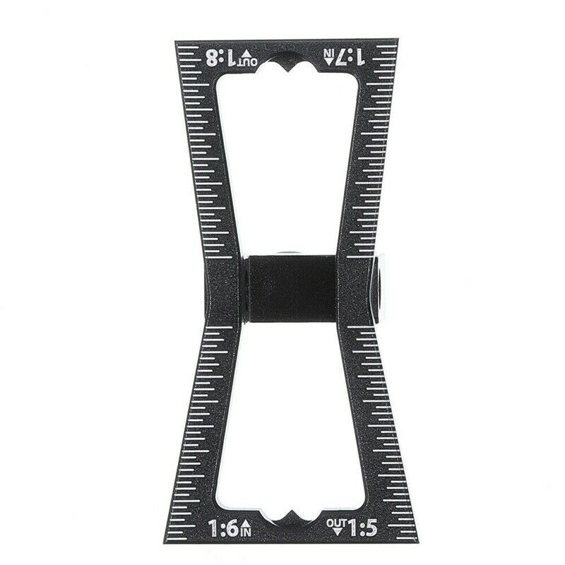 Aluminum Alloy Dovetail Marker Jig Woodworking Template Scale Dovetail Gauge GR5