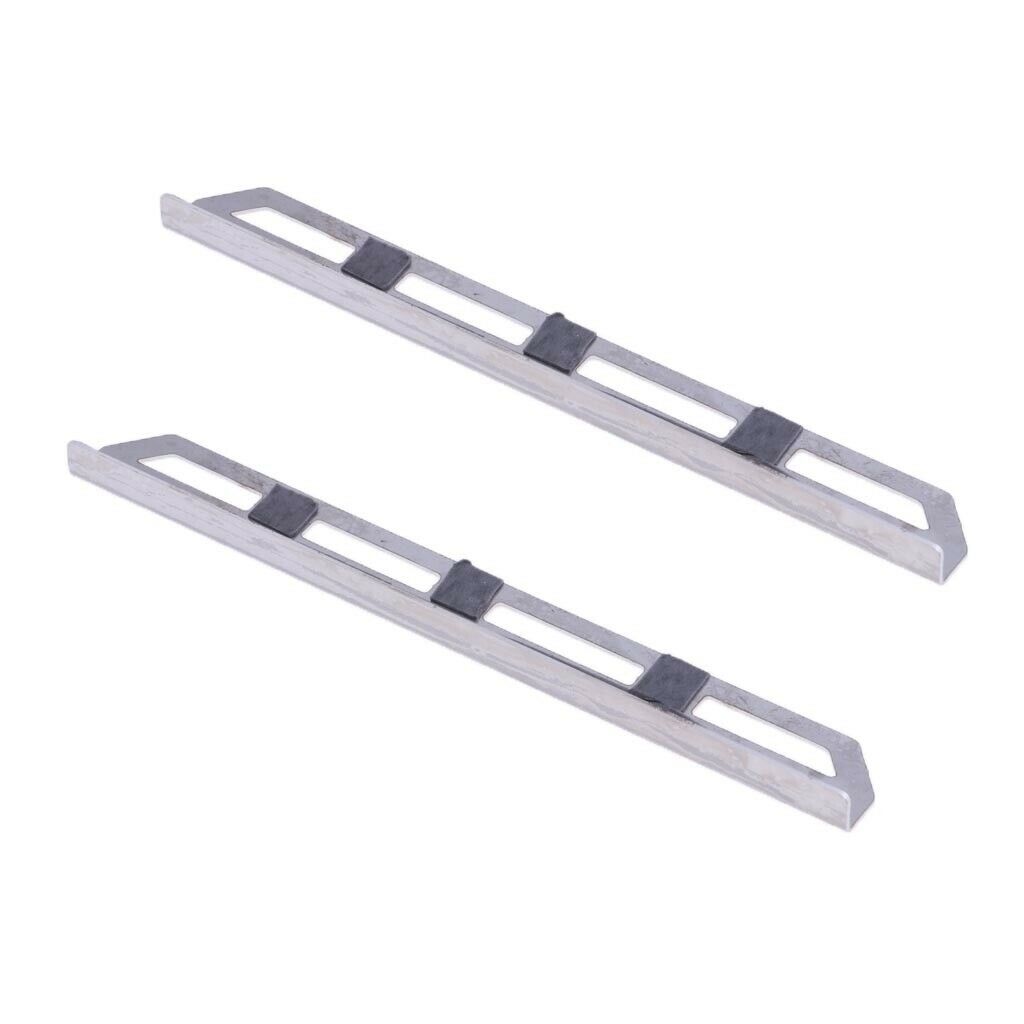 2 Pieces Metal Side Pedal Chassis Underrun Protection for 4 1/10 RC Truck Car