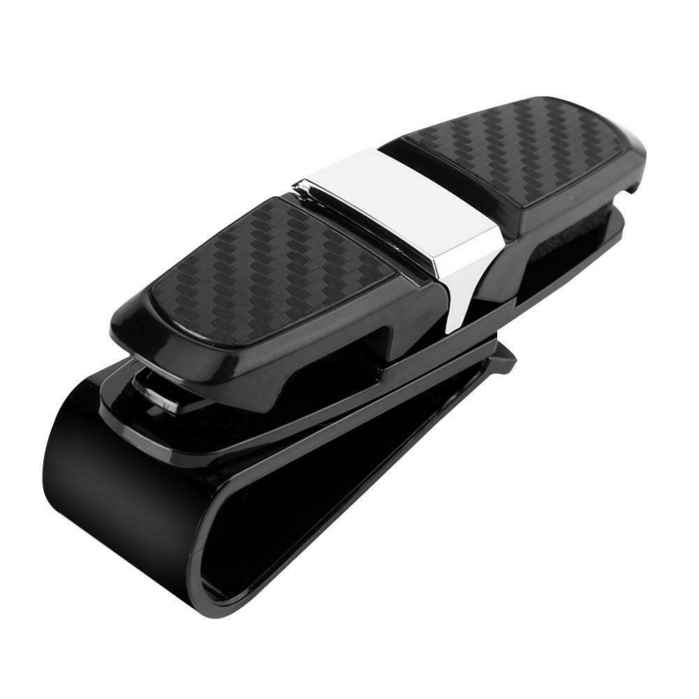 Universal Car Sun Visor Sunglasses Eyeglasses Glasses Holder Ticket Clip @