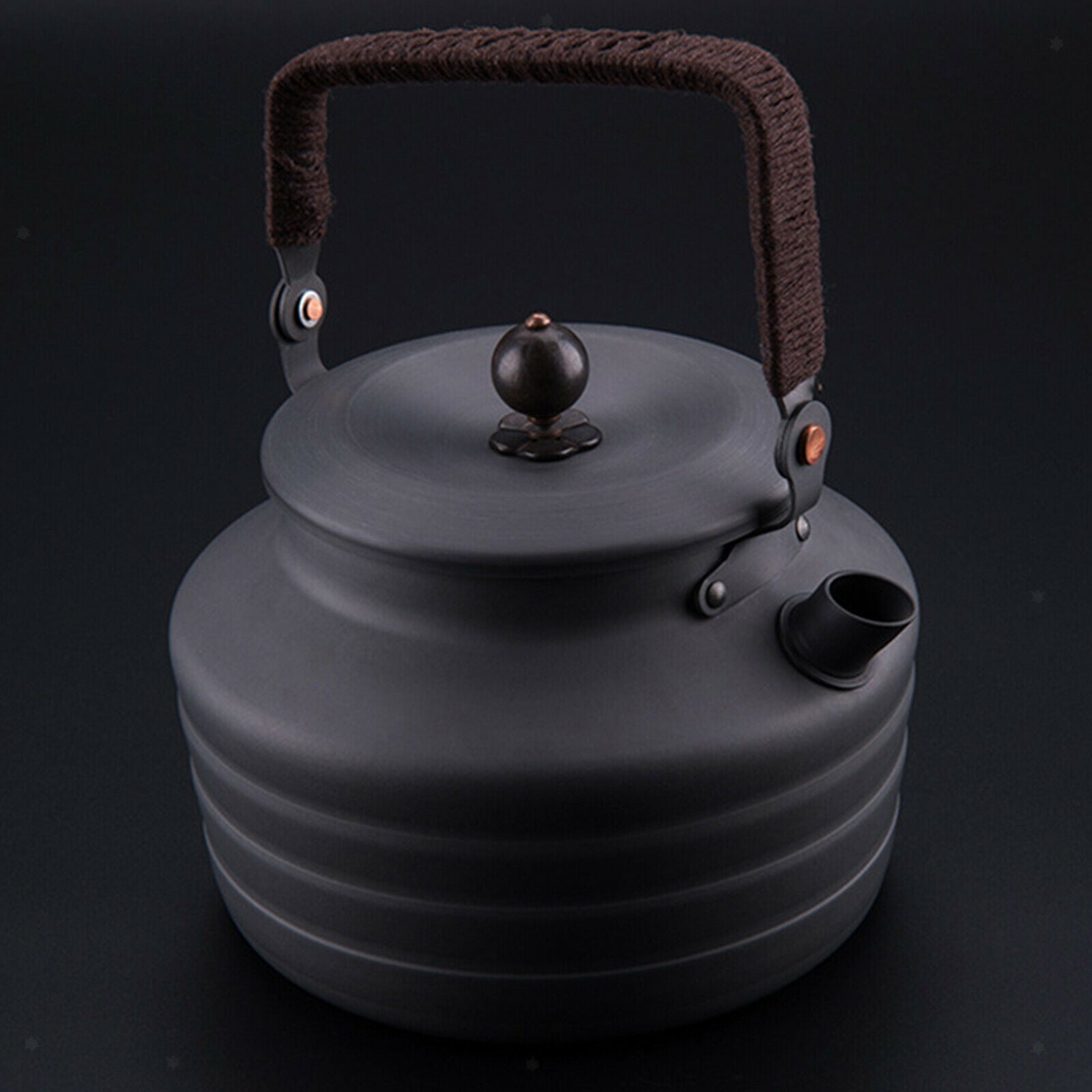 Aluminum Alloy Camping Kettle Picnic Tableware Coffee Pot Cooking Teapot
