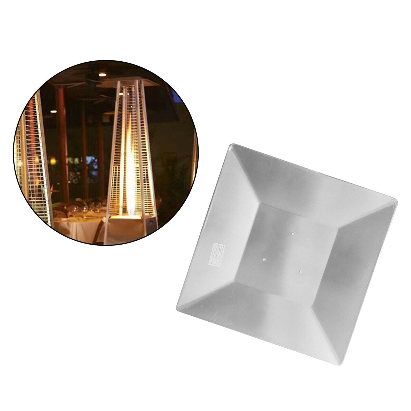 Patio Shield for Propane Heat Focusing Outdoor Garden Cover 6.9cm 2.7inch