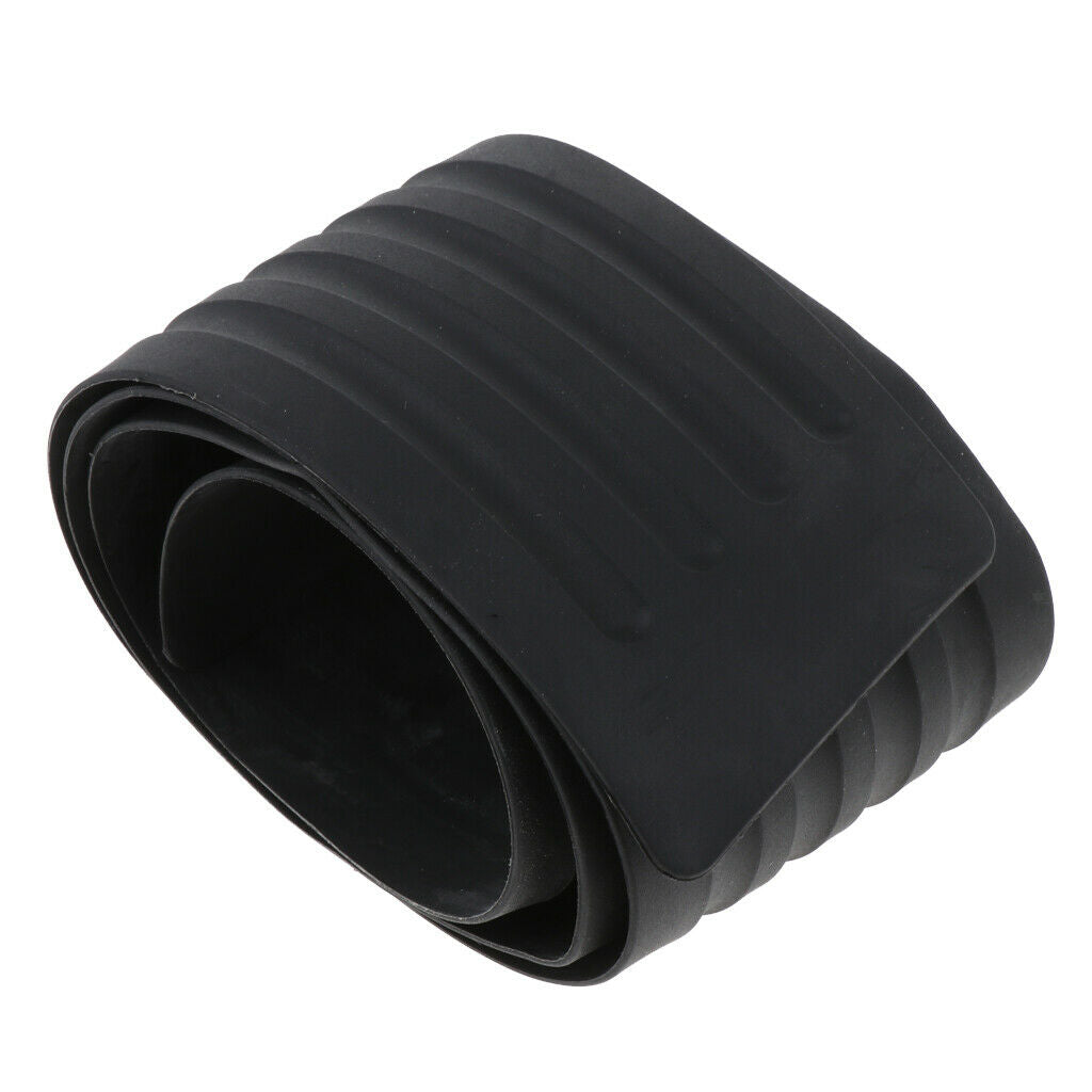 Car door sills universal spoiler edge protection rubber 90x8cm - black