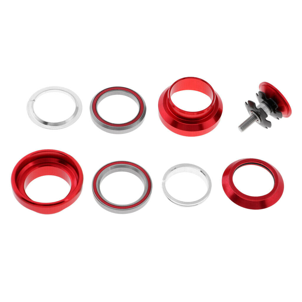 2 Pack 1-1/8inch Bike Headset Ball Headset Road MTB Bike Bearing Headset Red